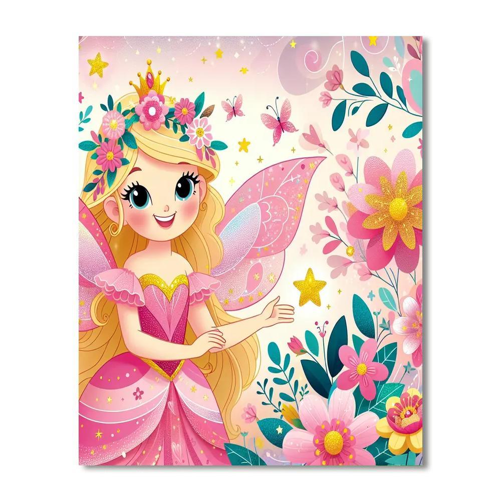 Whimsical Fairy Princess DIY Paint By Numbers