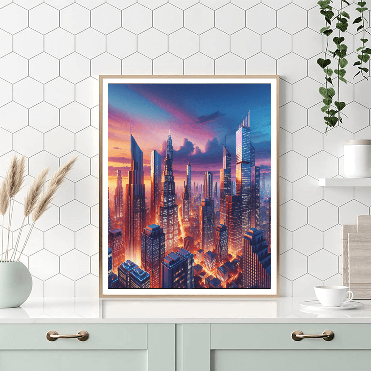 Urban Skyline Symphony Paint By Numbers Art