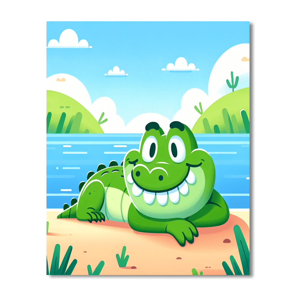 Colorful Crocodile Paint By Numbers Kits