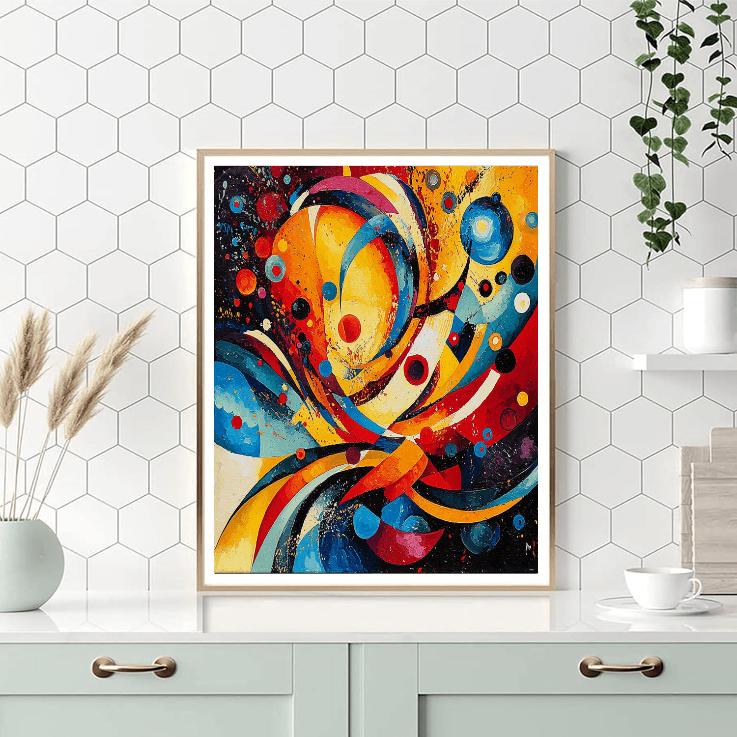 Wassily Kandinsky Inspired Abstract Moments Of Joy  Paint By Numbers Art