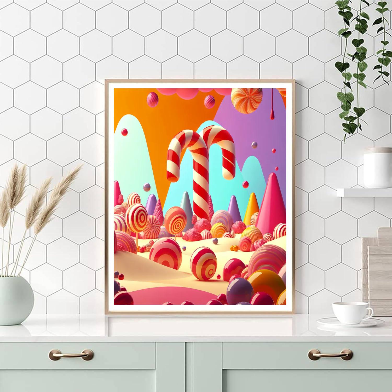 Enchanted Candyland Number Painting