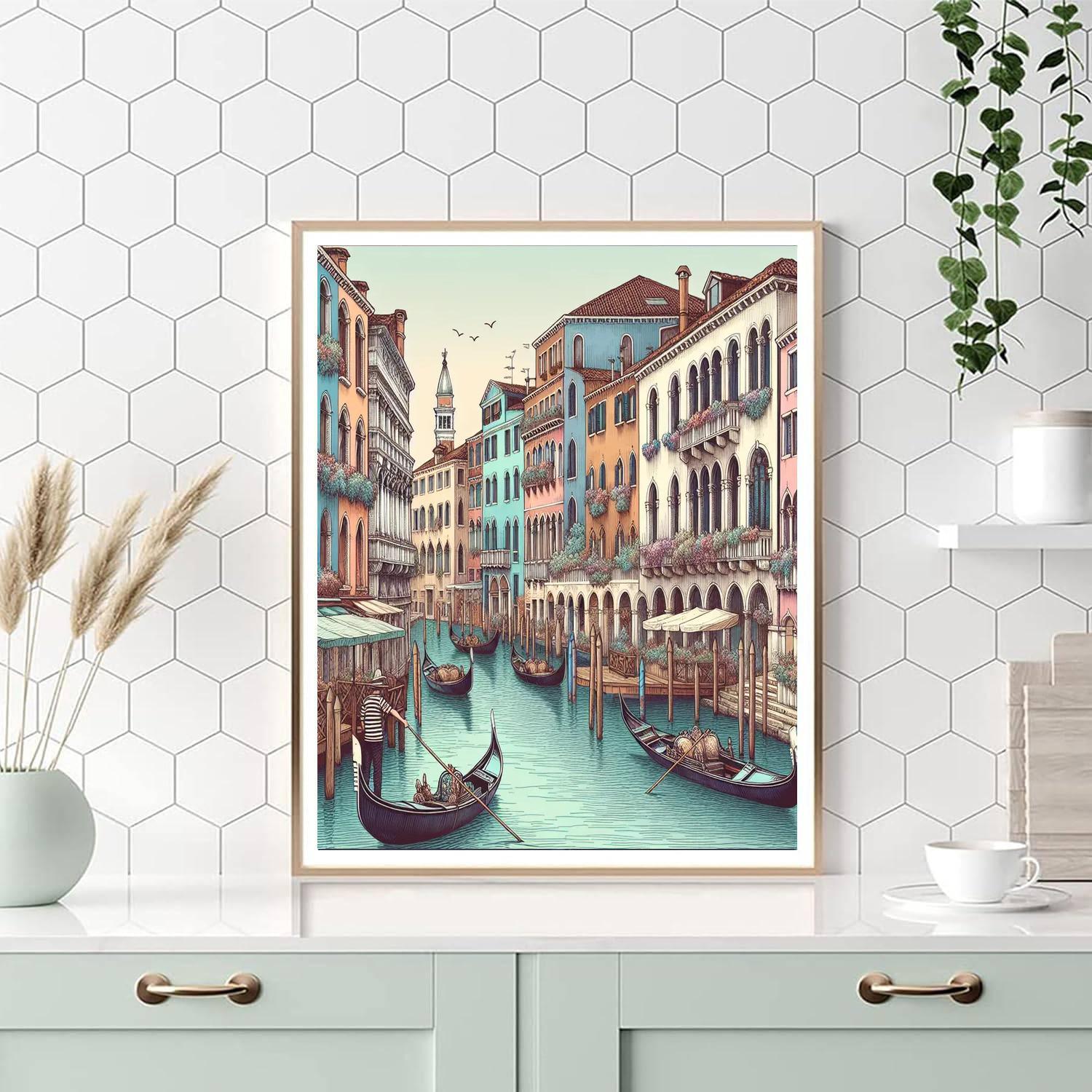 Timeless Venetian Canals Paint By Numbers Kits
