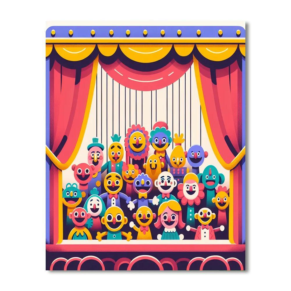 Puppet Theater Production Paint By Numbers Kits