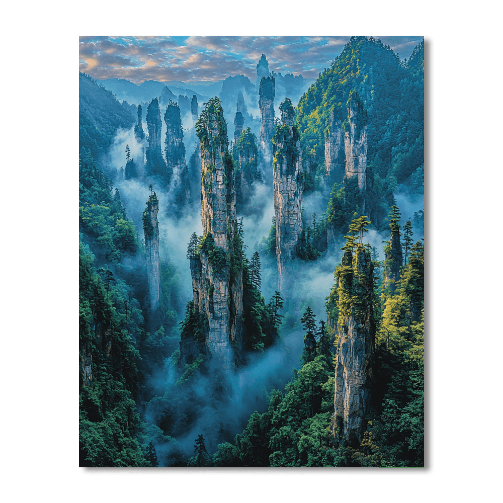Wulingyuan Scenic Area - China Painting By Numbers Kit