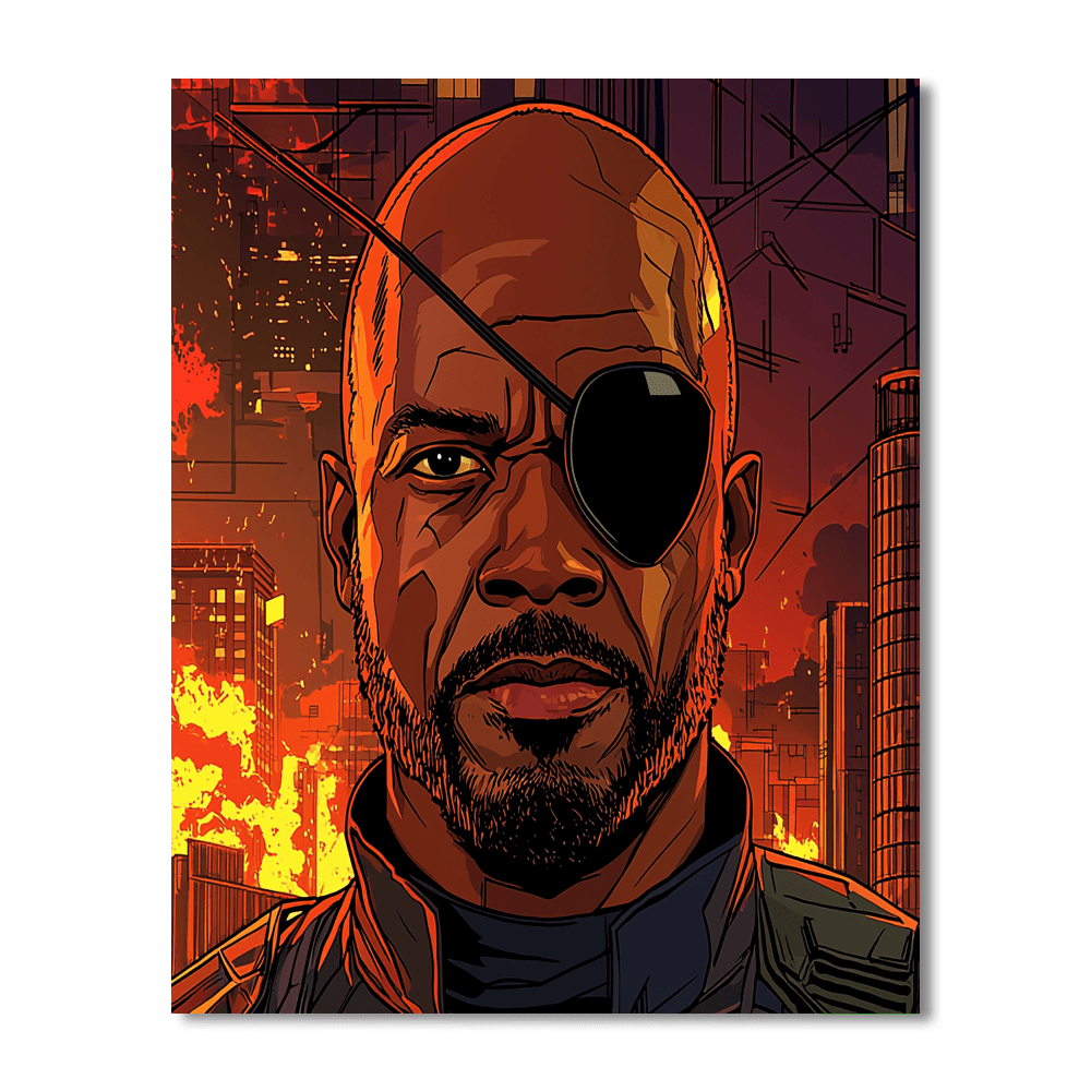 Samuel L. Jackson: The Commanding Force Of Nick Fury Painting Number Kit