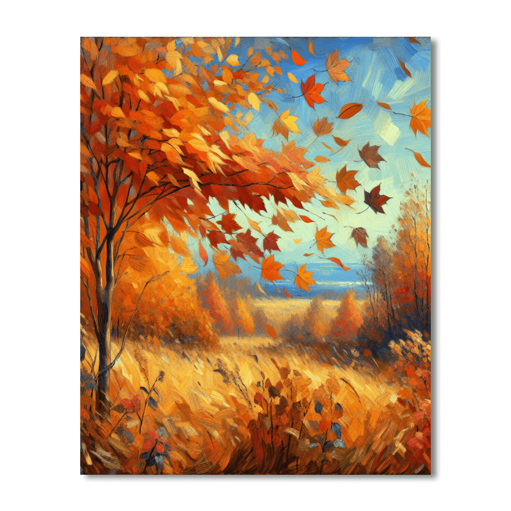 Golden Autumn Glow Paint By Numbers Kits