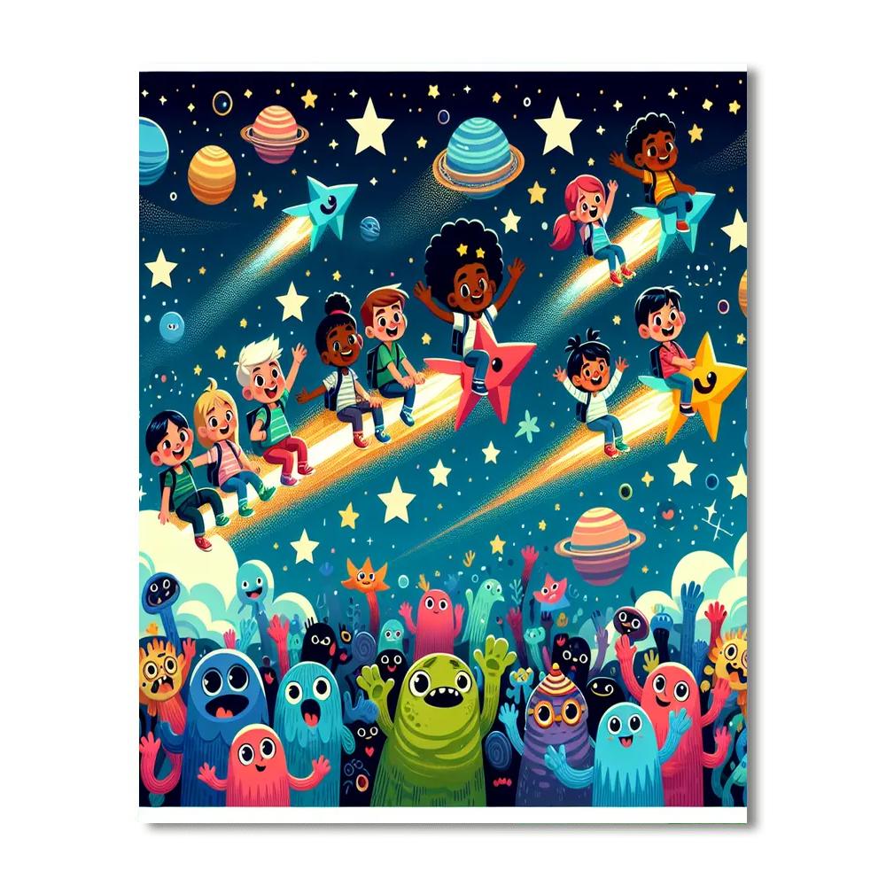 Star Safari Adventure Numbered Painting Kits