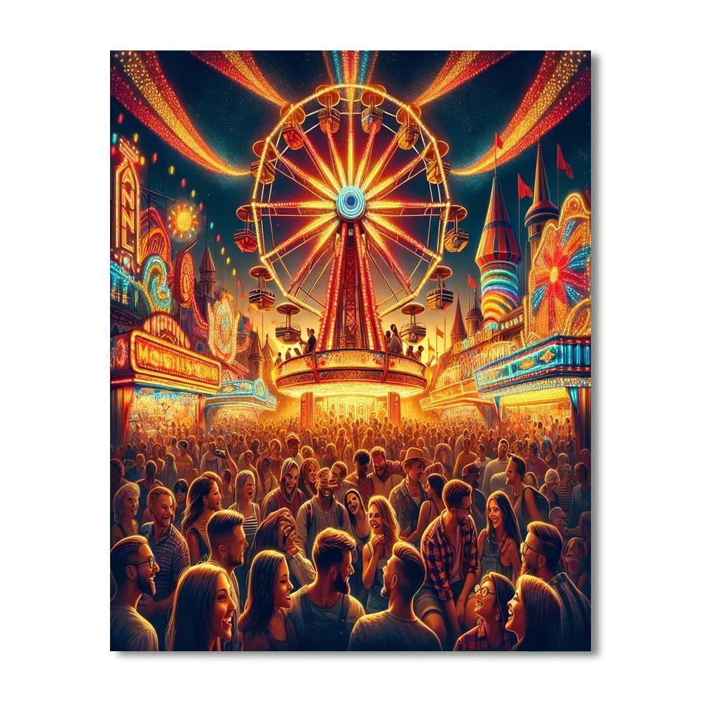 Dazzling Carnival Nights DIY Paint By Numbers