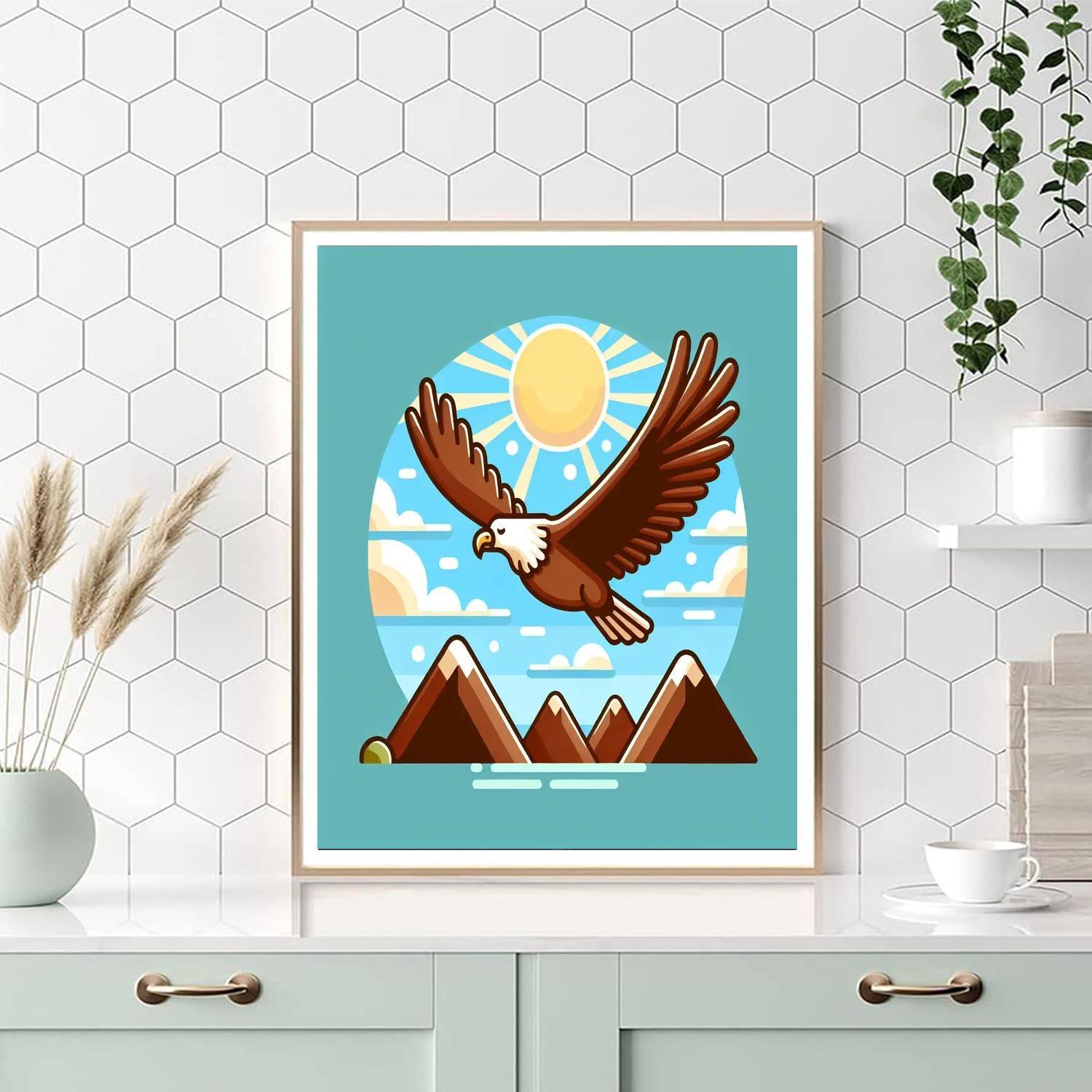 Exciting Eagle Painting Number Kit