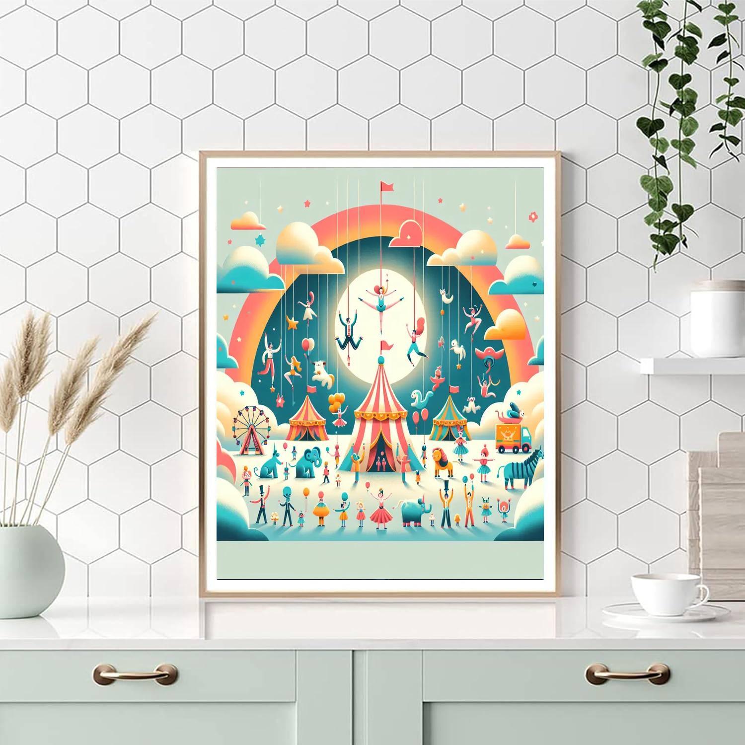 Circus In The Sky Paint By Color