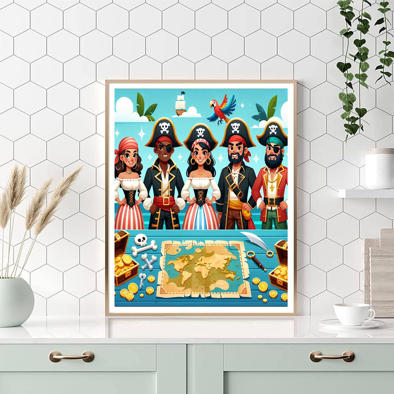 Creative Pirates Painting By Numbers Kit