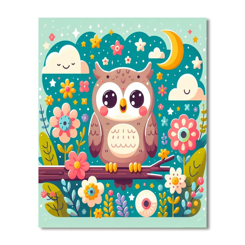 Funky Owl Numbered Painting Kits
