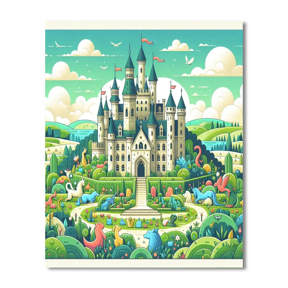 Castle Of Dreams Quest DIY Paint By Numbers
