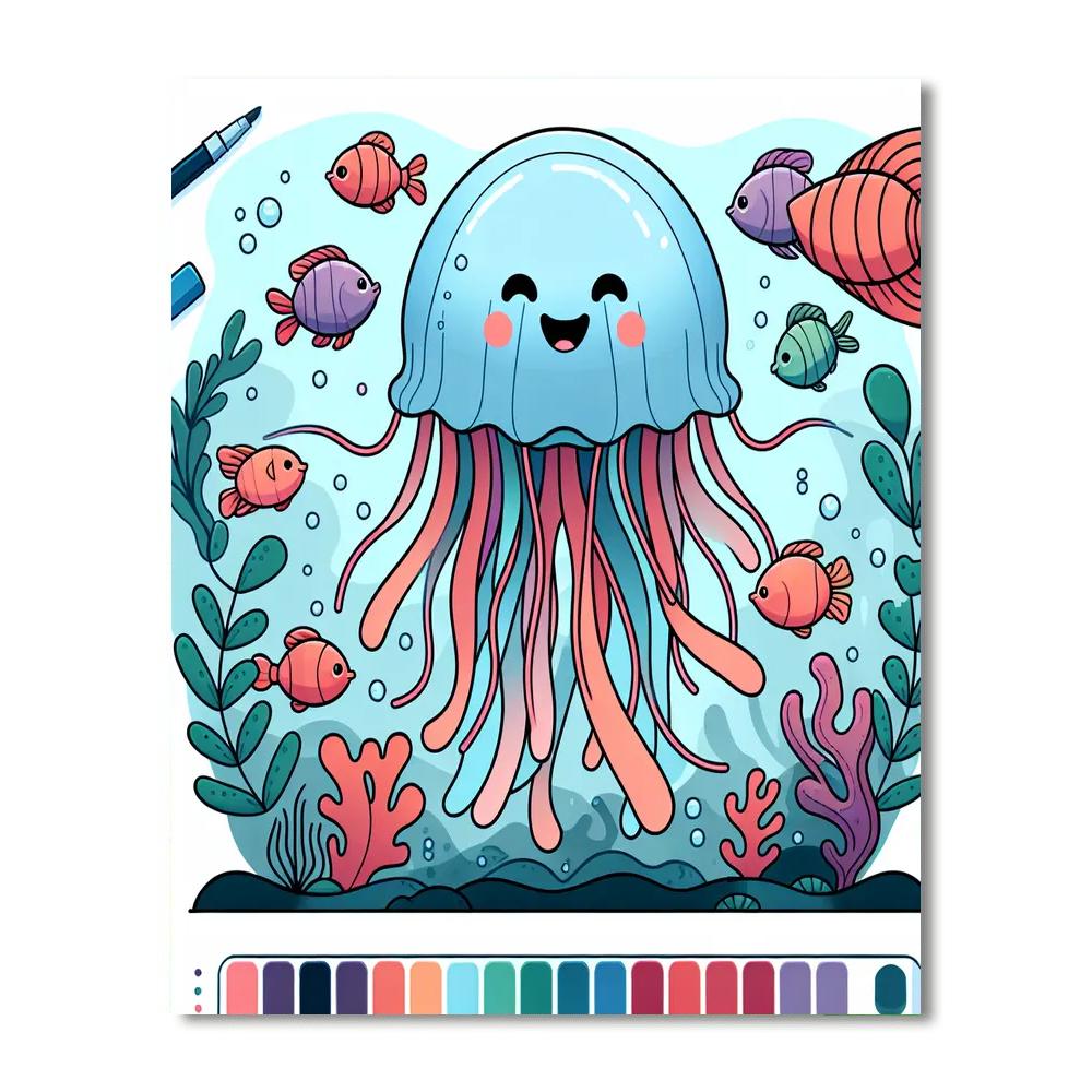 Giant Jelly Adventure Number Painting