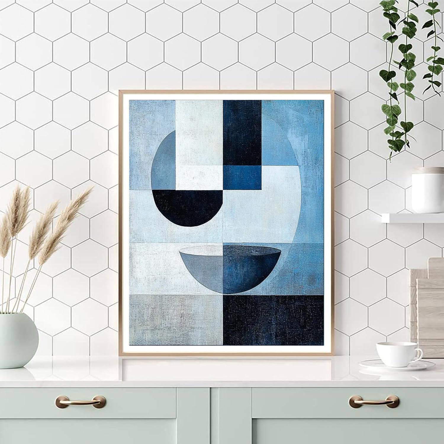 Kazimir Malevich Inspired Geometric Tranquility  Paint By Color