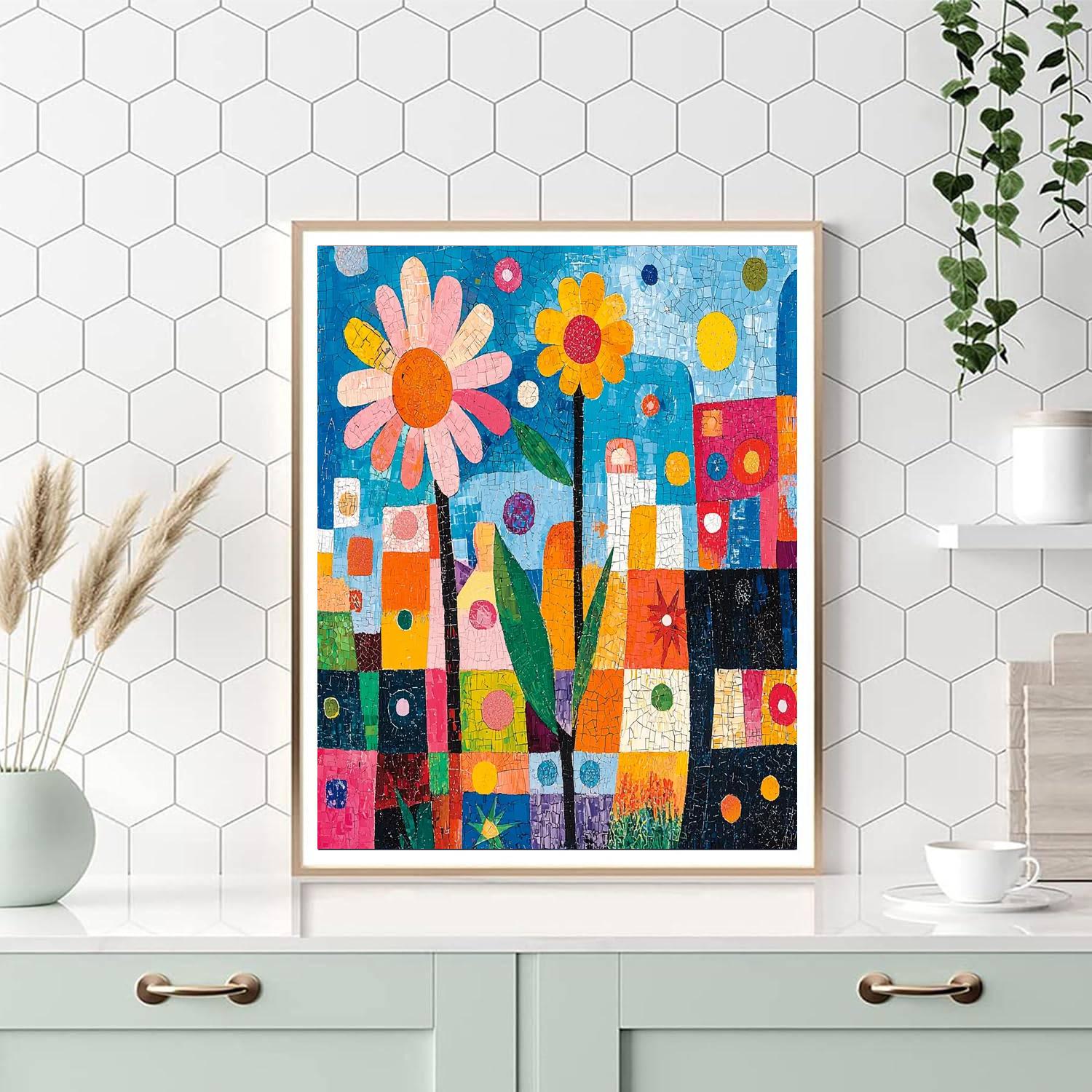 Paul Klee Inspired Joyful Forms  Painting Number Kit