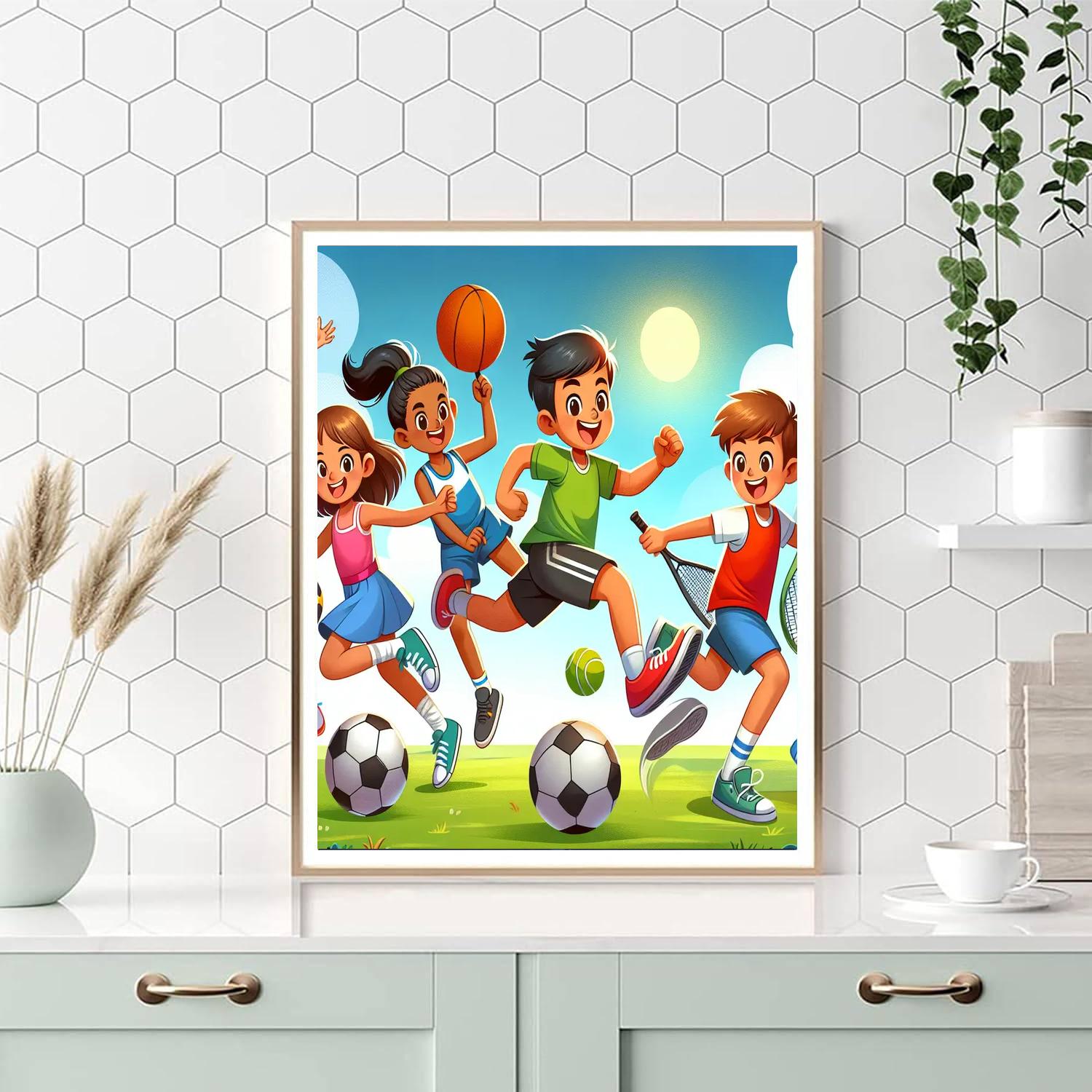 Super Fun Sports Painting By Numbers Kit