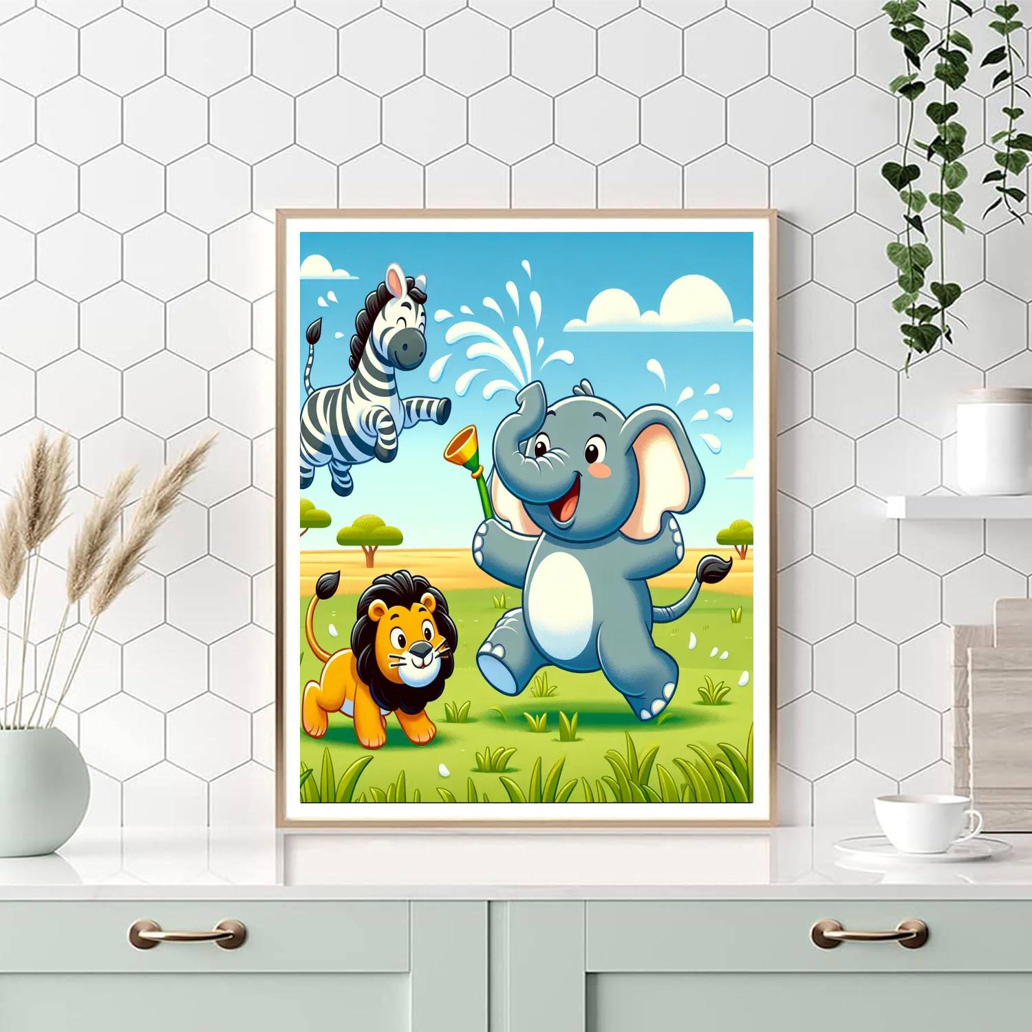 Sunny Safari Fun Paint By Numbers