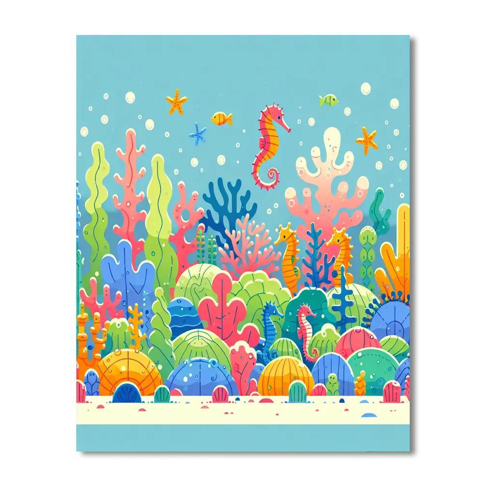 Underwater Garden Of Wonder Painting By Numbers Kit