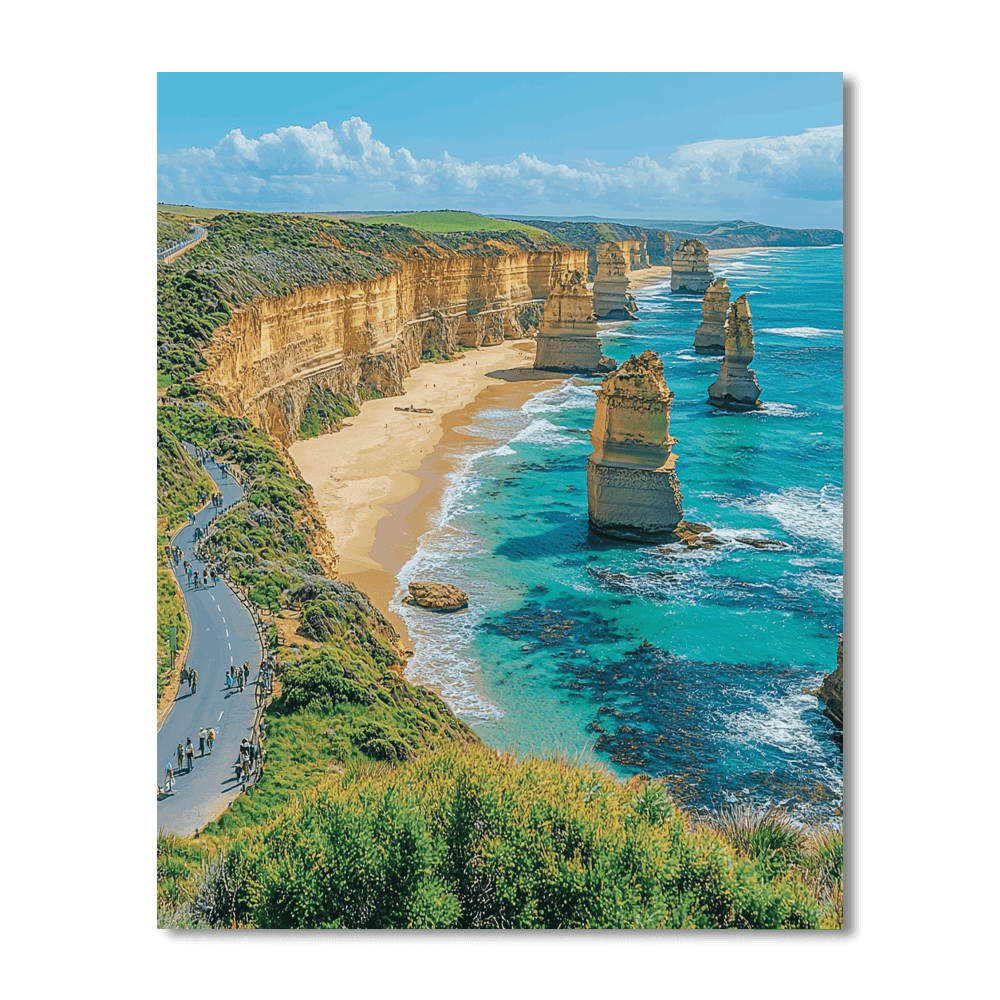The Great Ocean Road DIY Paint By Numbers