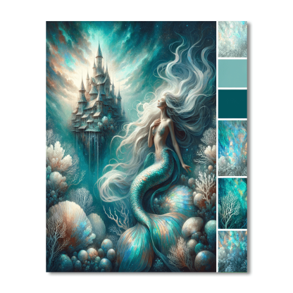 Mermaid's Dream Paint By Numbers Art