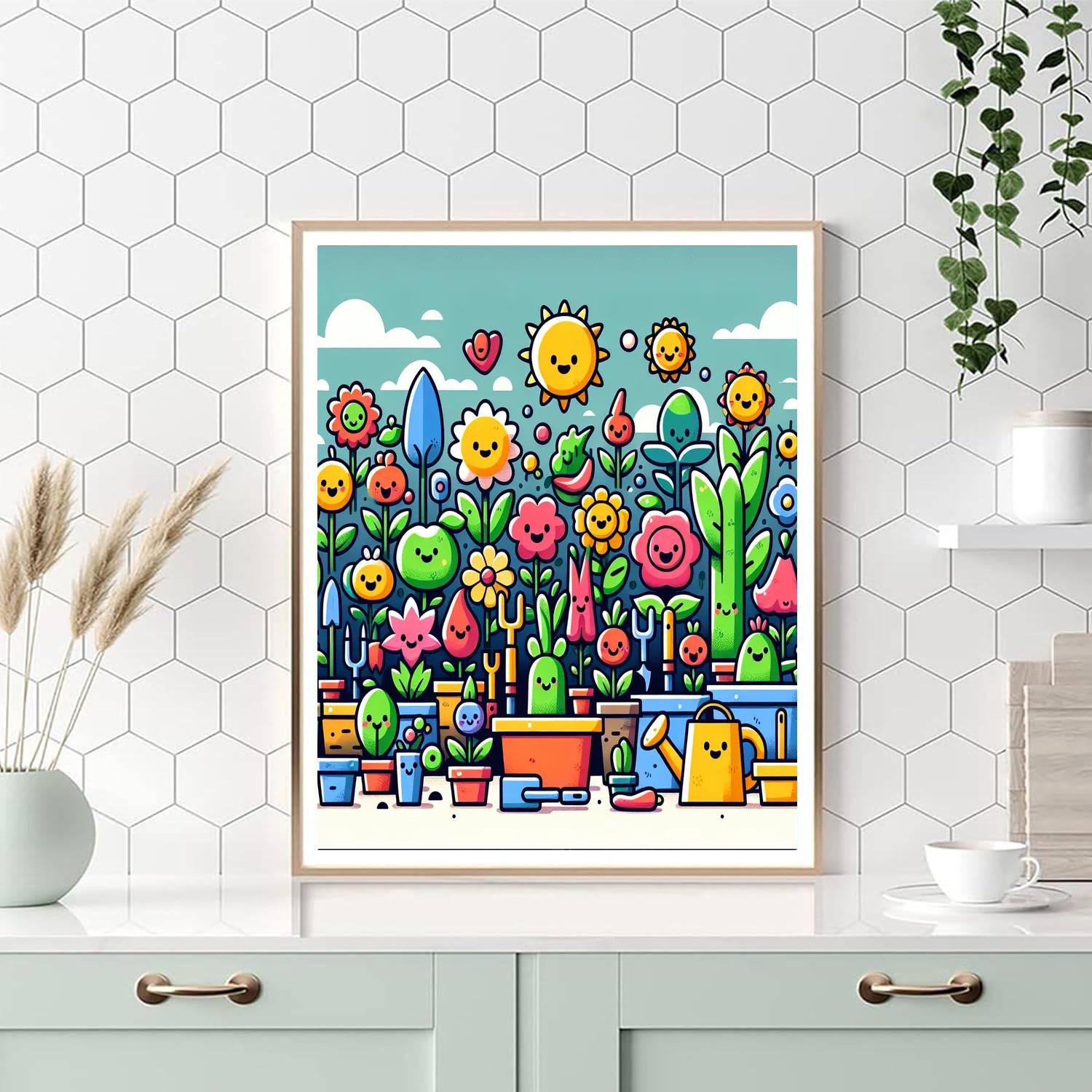 Gardening Adventures Painting Number Kit