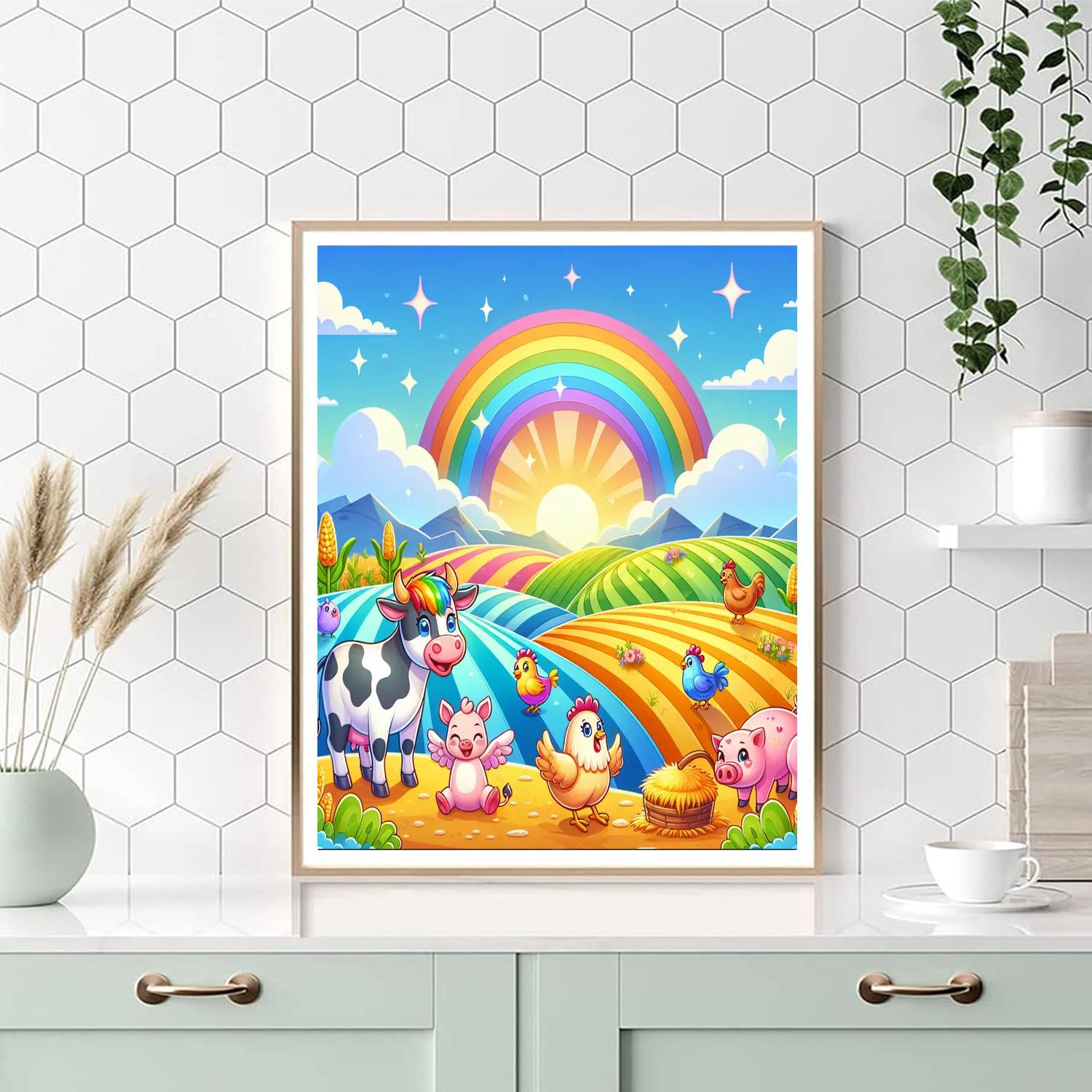 Fantasy Farm Adventures Paint By Numbers Art