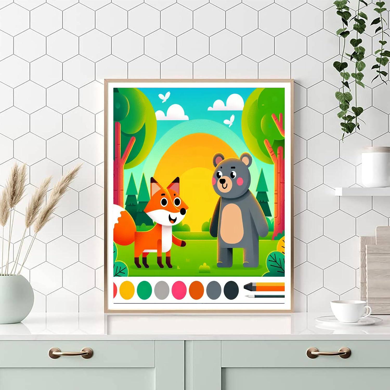 Forest Animal Adventure Paint By Number