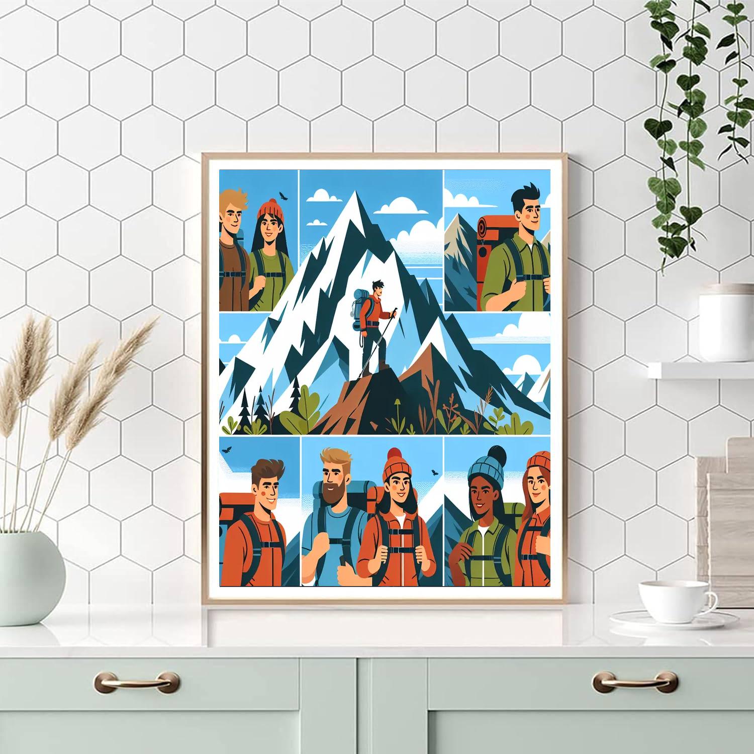 Mystic Mountains Expedition DIY Paint By Numbers