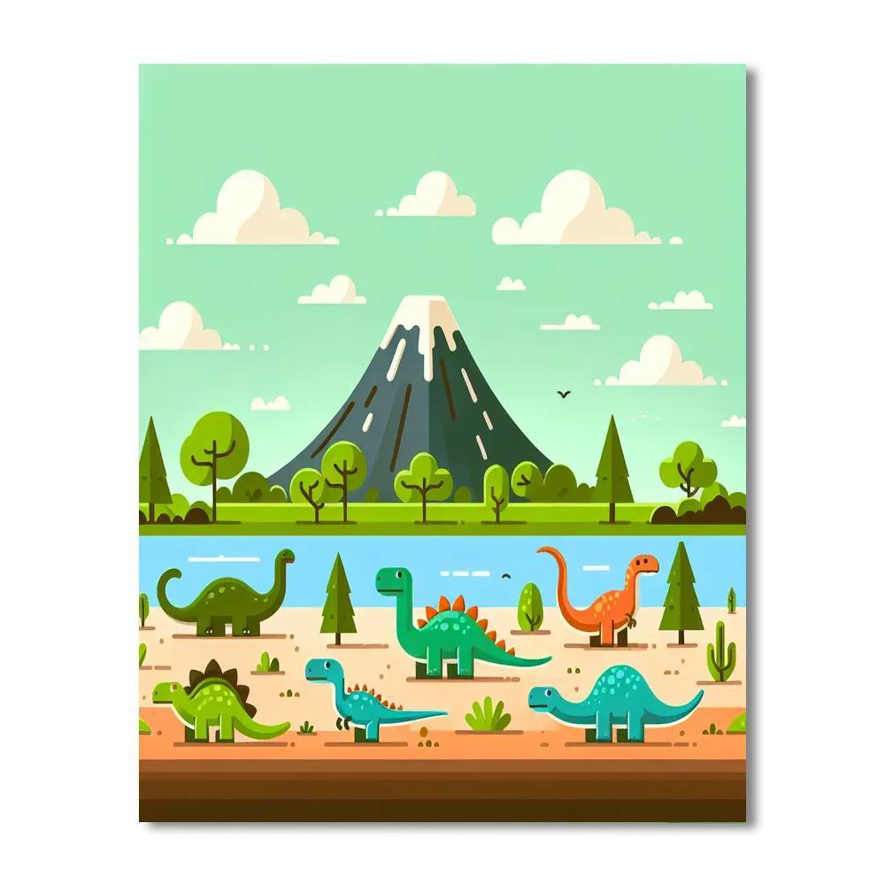 Dino Discovery Delight Paint By Numbers