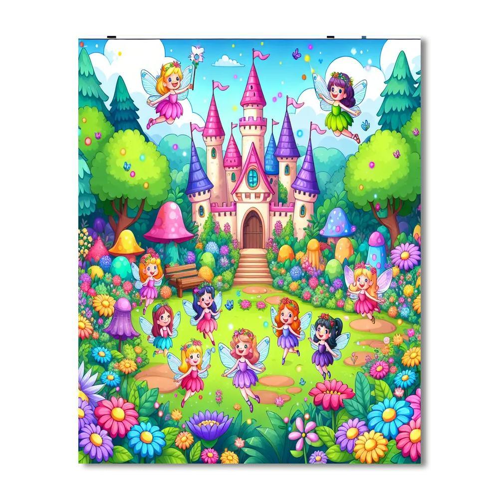 Charming Fairytale Land Paint By Numbers Art