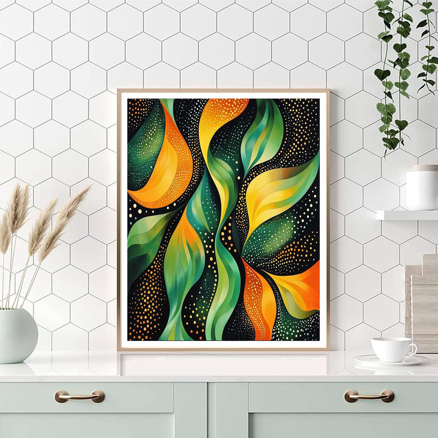 Yayoi Kusama Inspired Organic Flow Of Connection  Paint By Number