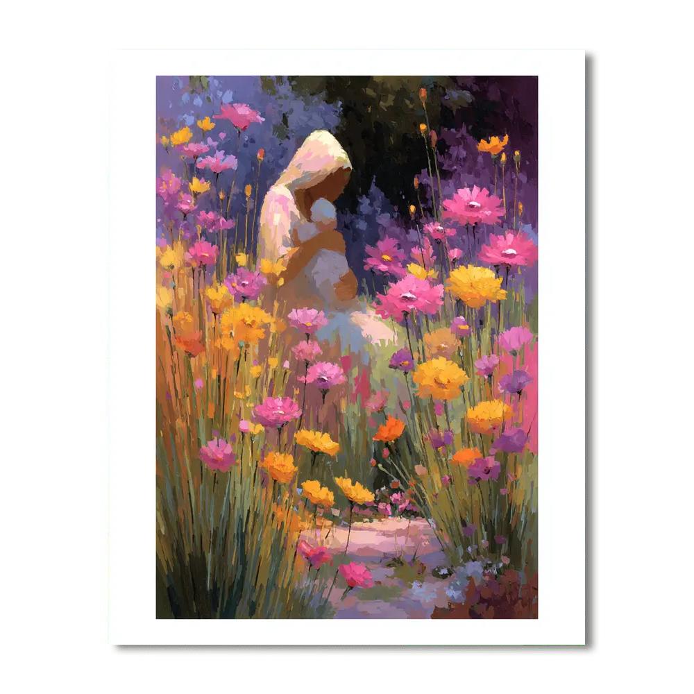 Motherhood In Bloom Number Painting