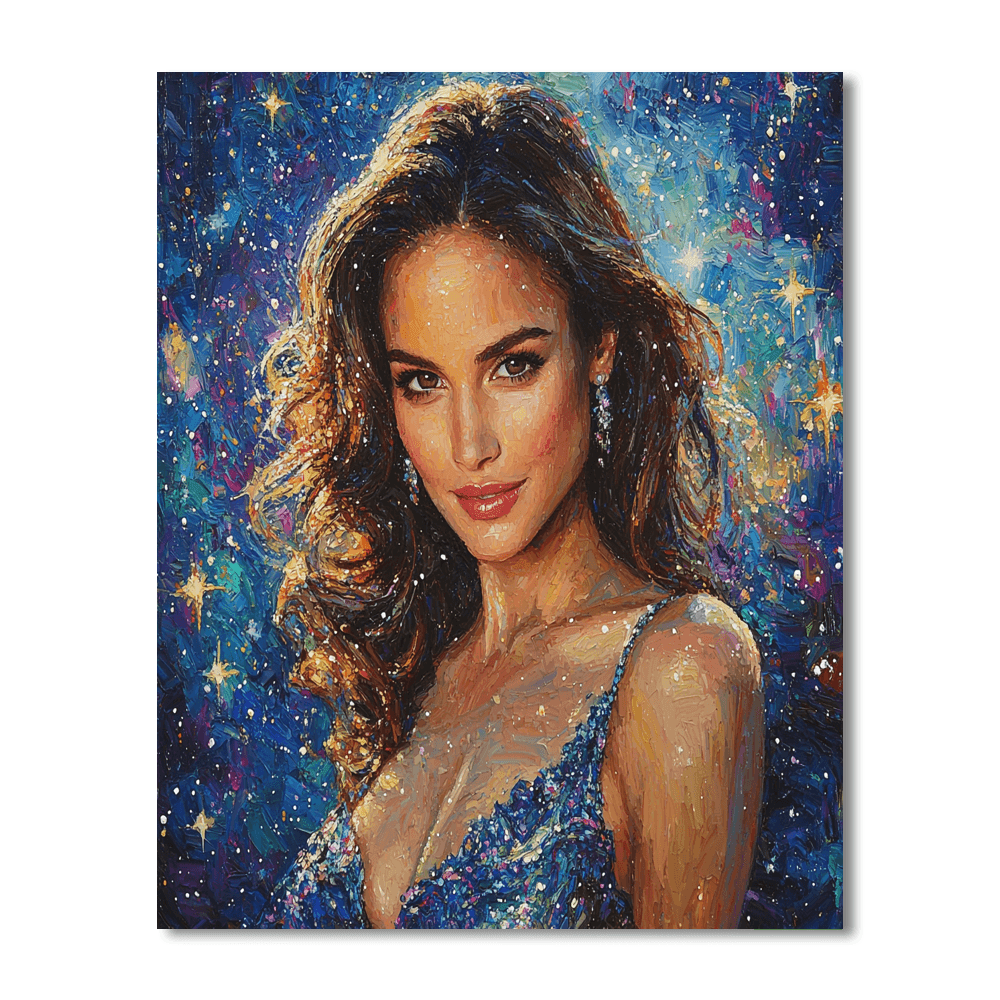 Natalie Portman: Graceful Majesty From Starry Vistas Painting By Numbers Kit