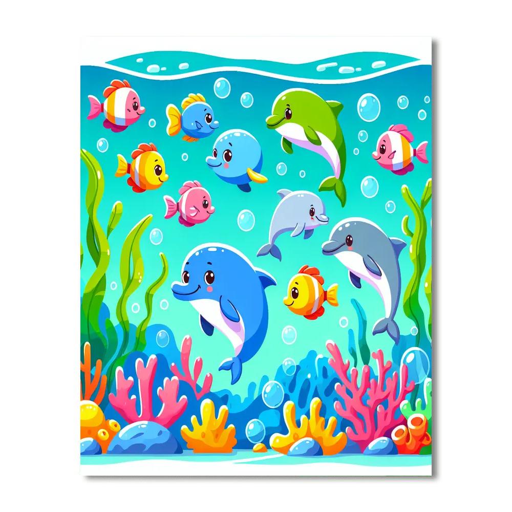 Exploring Undersea World Paint By Numbers Art