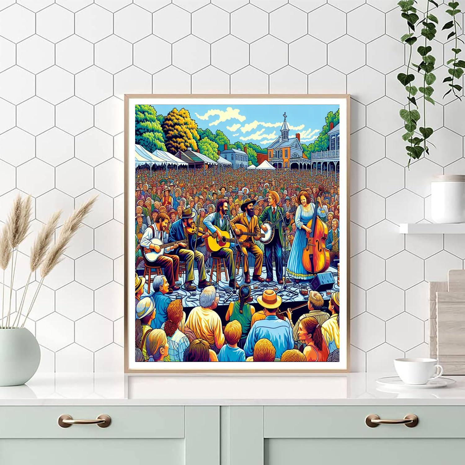 Omagh Bluegrass Festival - Omagh Paint By Numbers Art