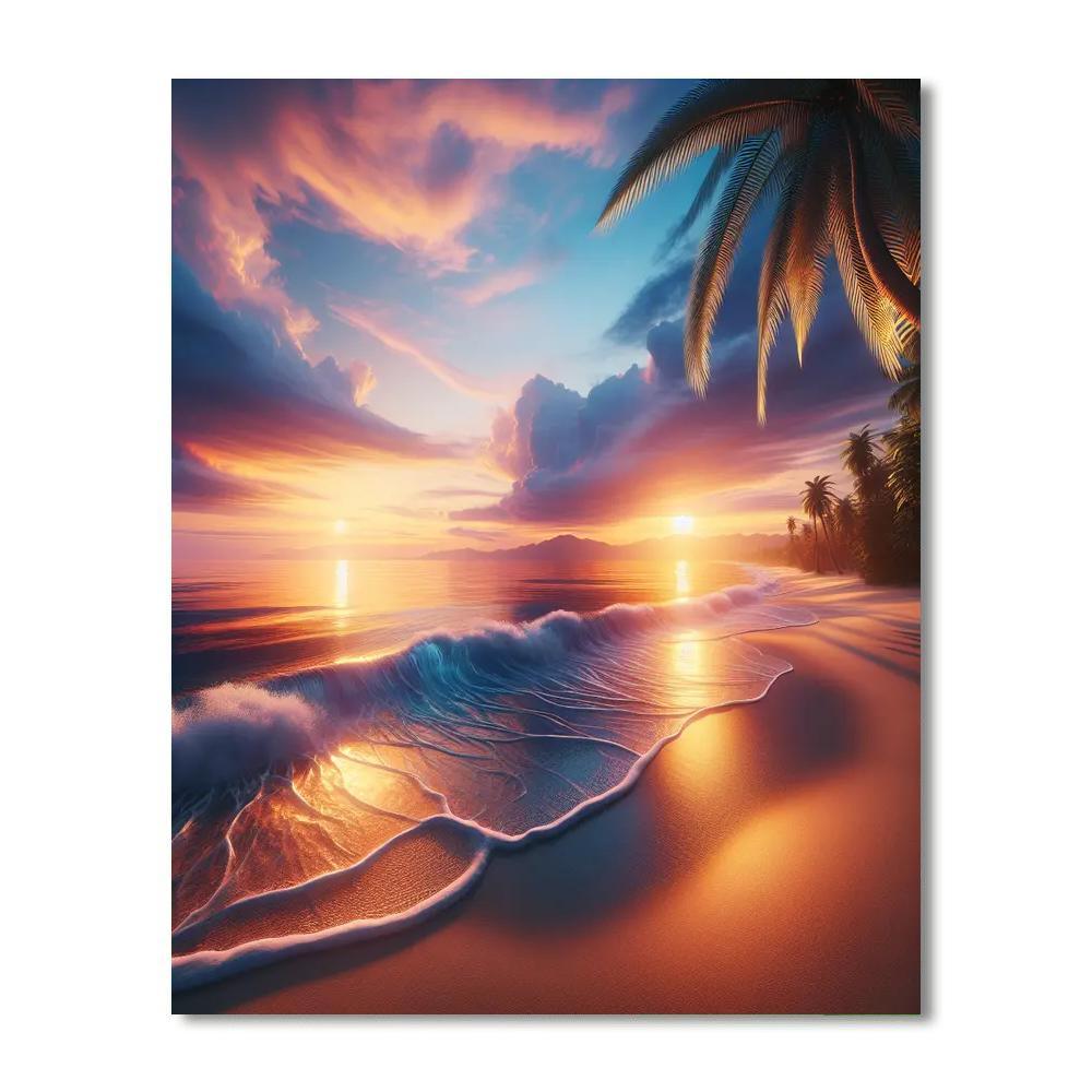 Radiant Ocean Escape DIY Paint By Numbers