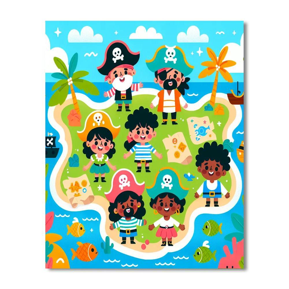 Daring Pirates On The High Seas Numbered Painting Kits