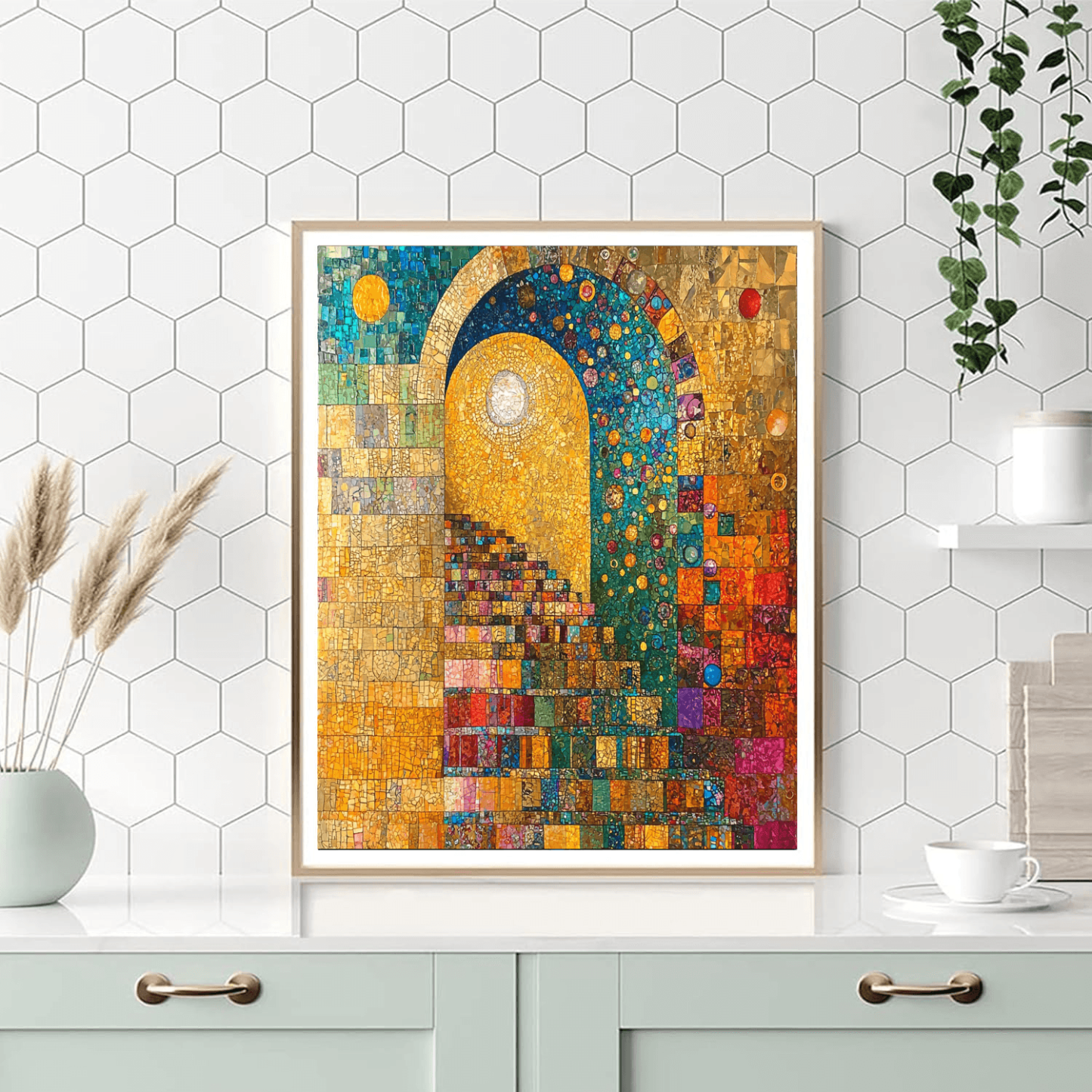 Gustav Klimt Inspired Mosaic Fantasy  Paint By Numbers