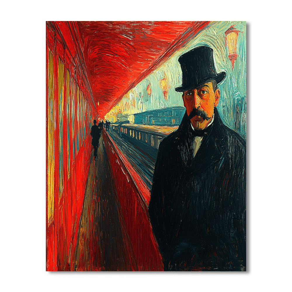 Munch Inspired Historical Whispers  Painting By Numbers Kit