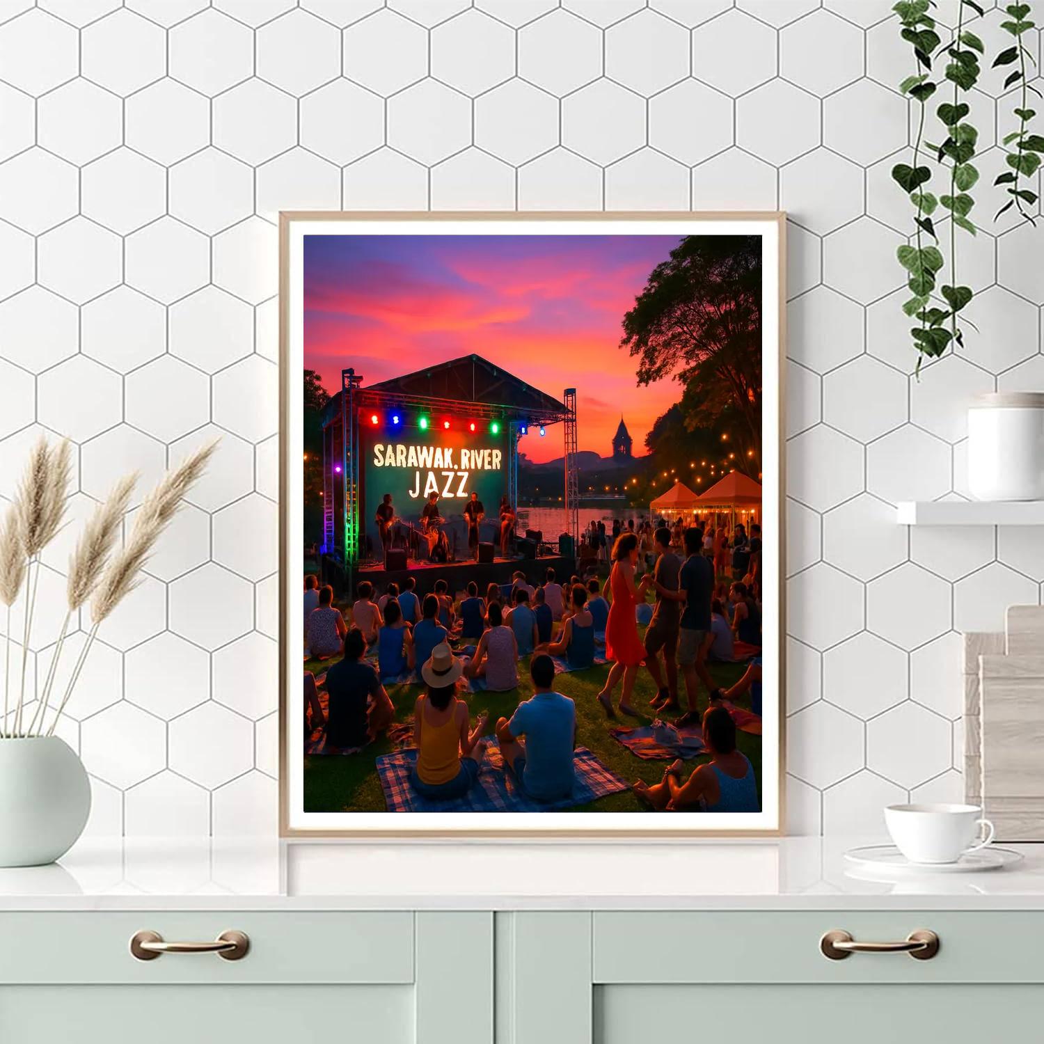 Kuching Waterfront Jazz Festival - Malaysia Paint By Numbers Art