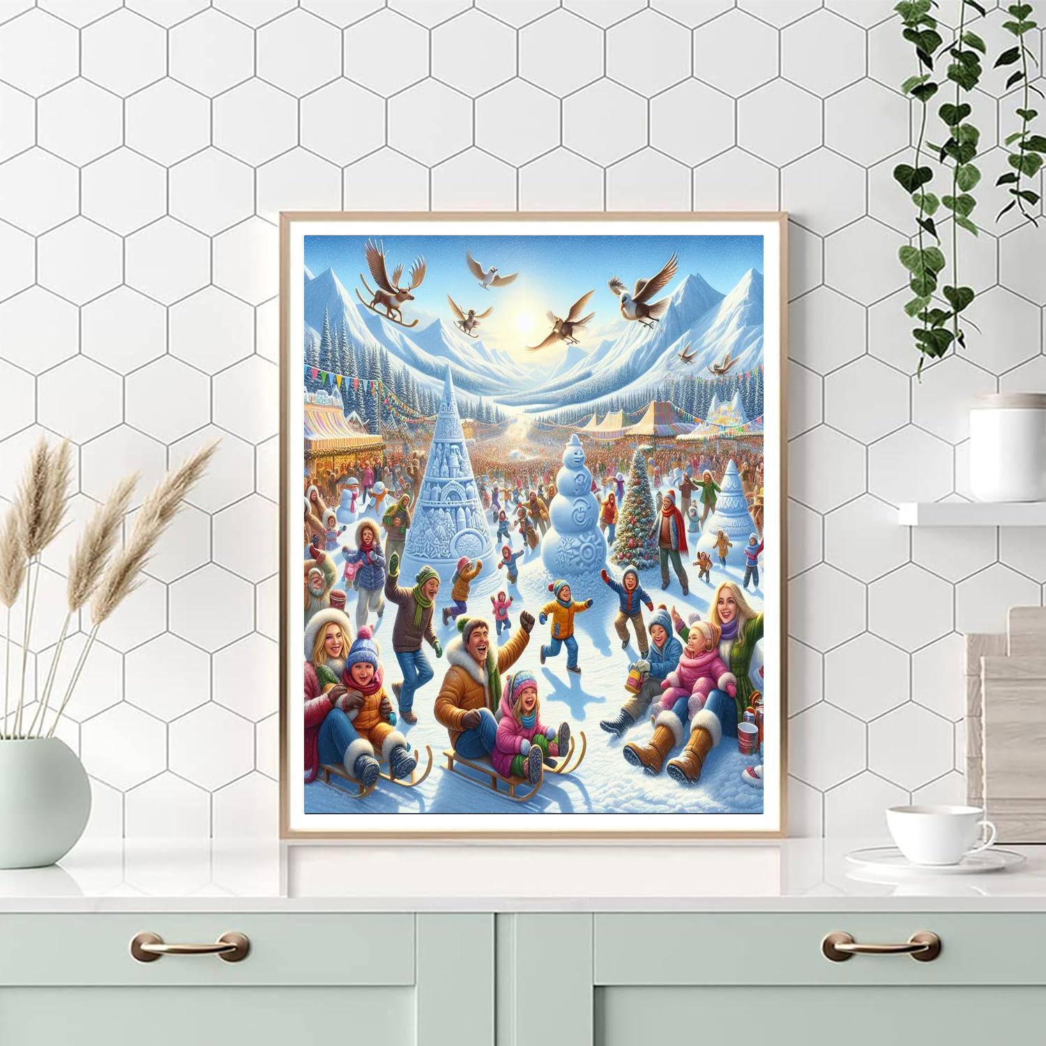 Snowfest - United States Numbered Painting Kits