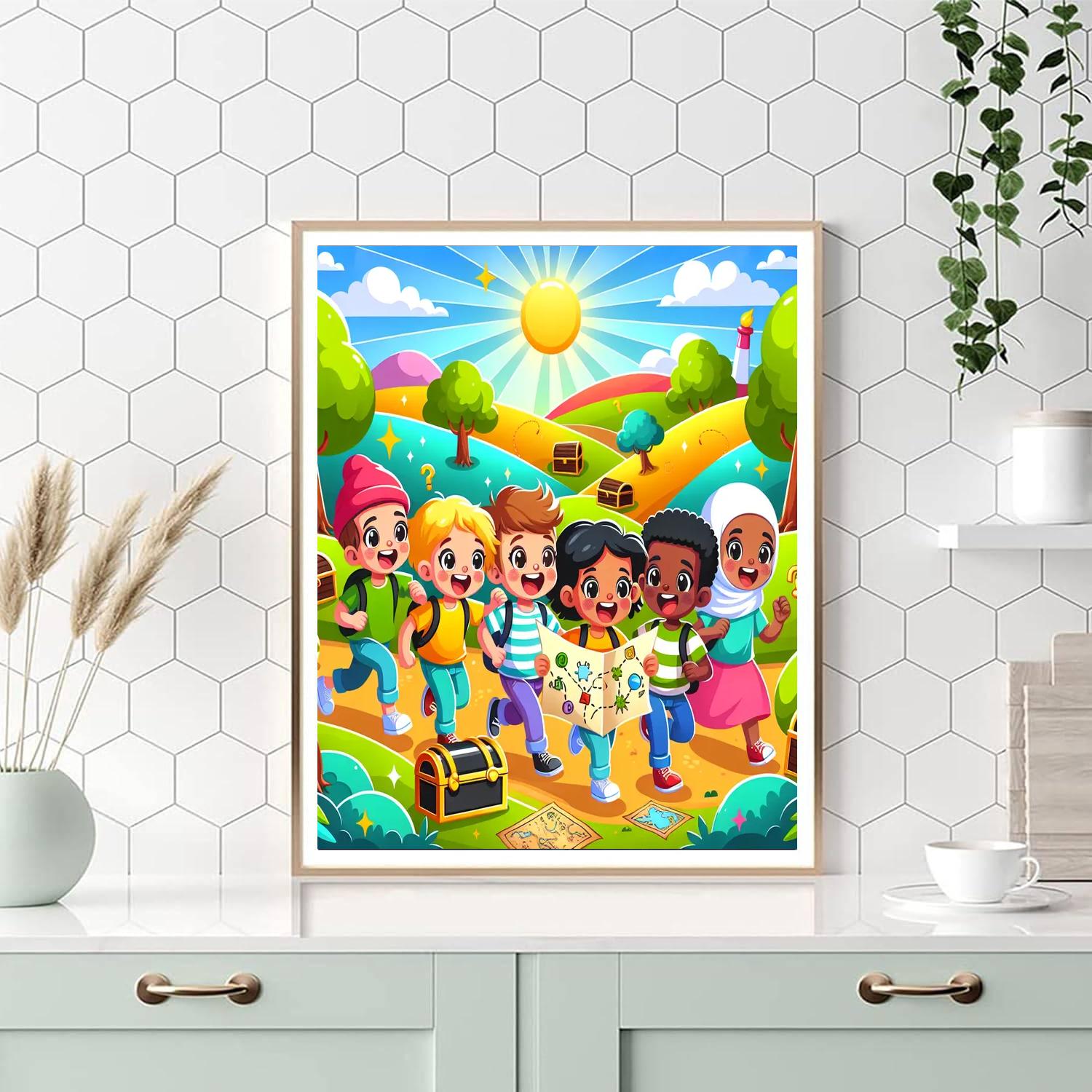 Daring Treasure Hunt Number Painting
