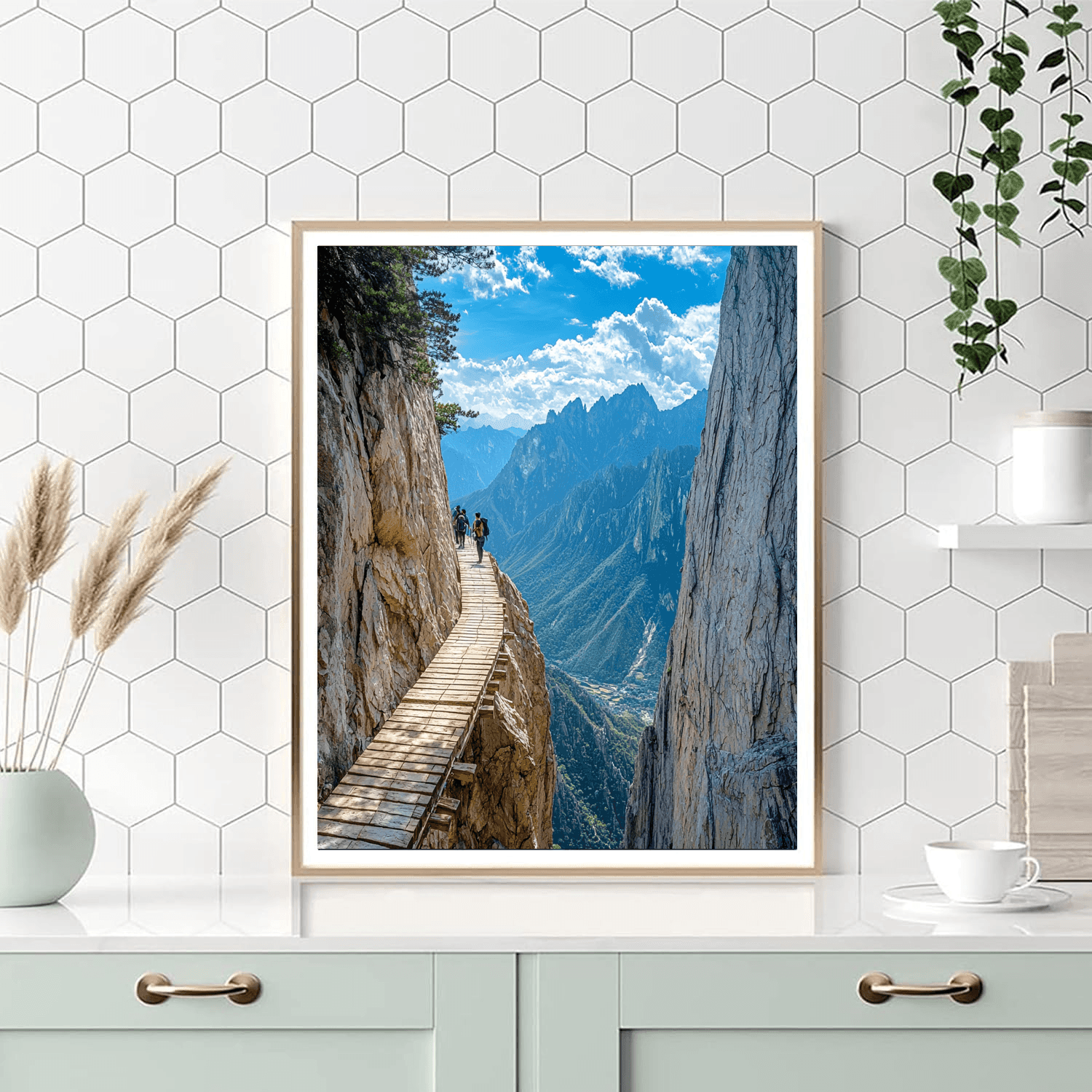 Mount Hua Plank Walk - China Numbered Painting Kits