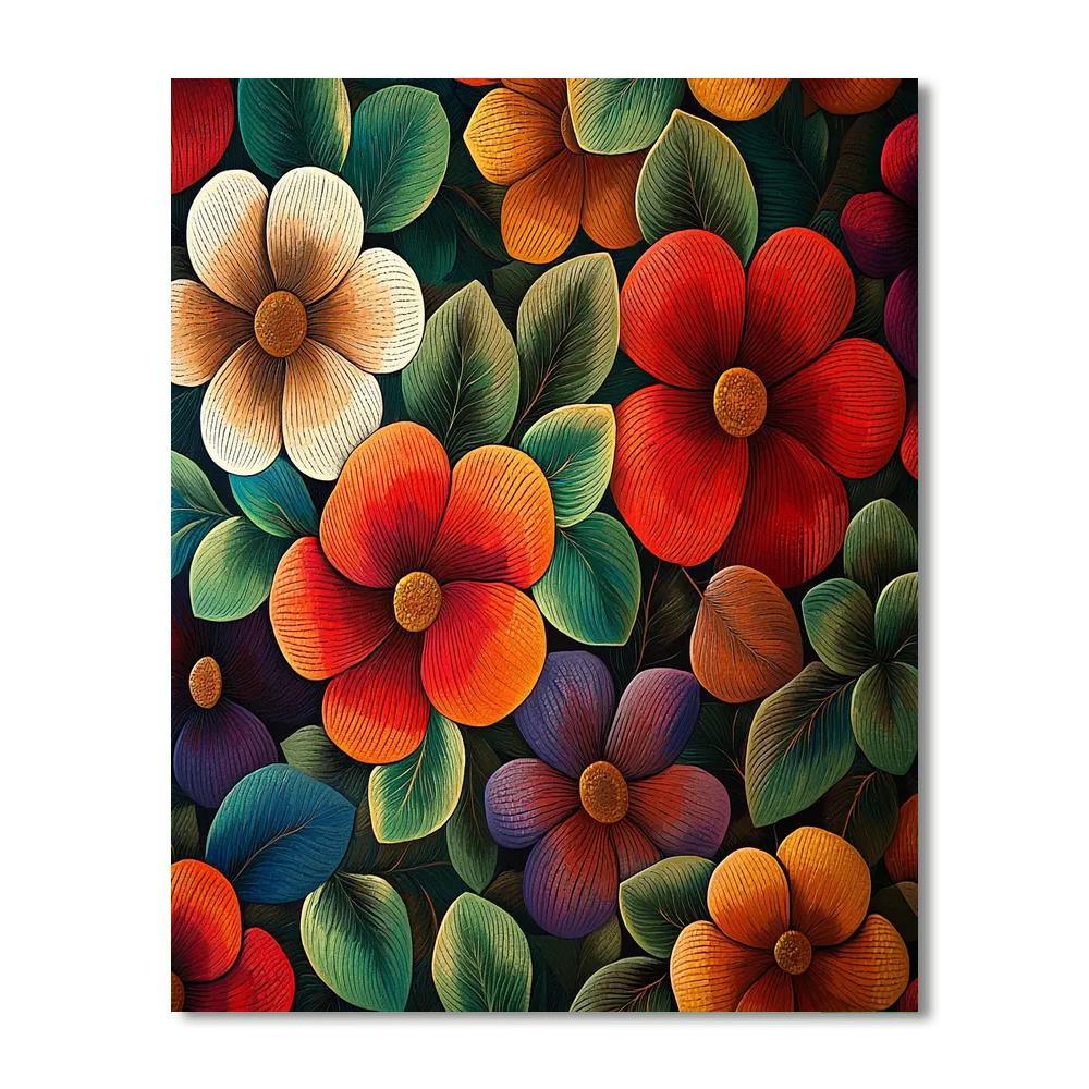 Frida Kahlo Inspired Echoes Of Heritage  Paint By Numbers Art