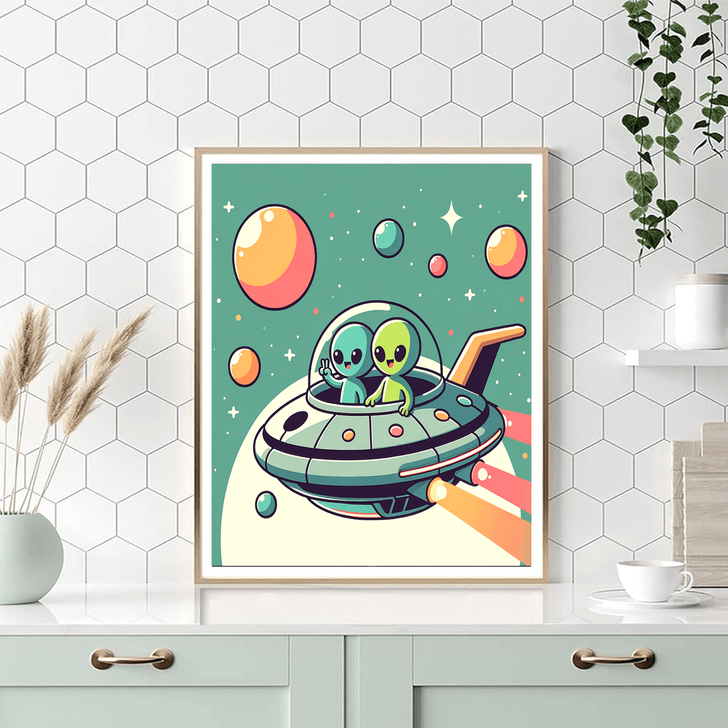 Space Explorer Aliens Paint By Numbers