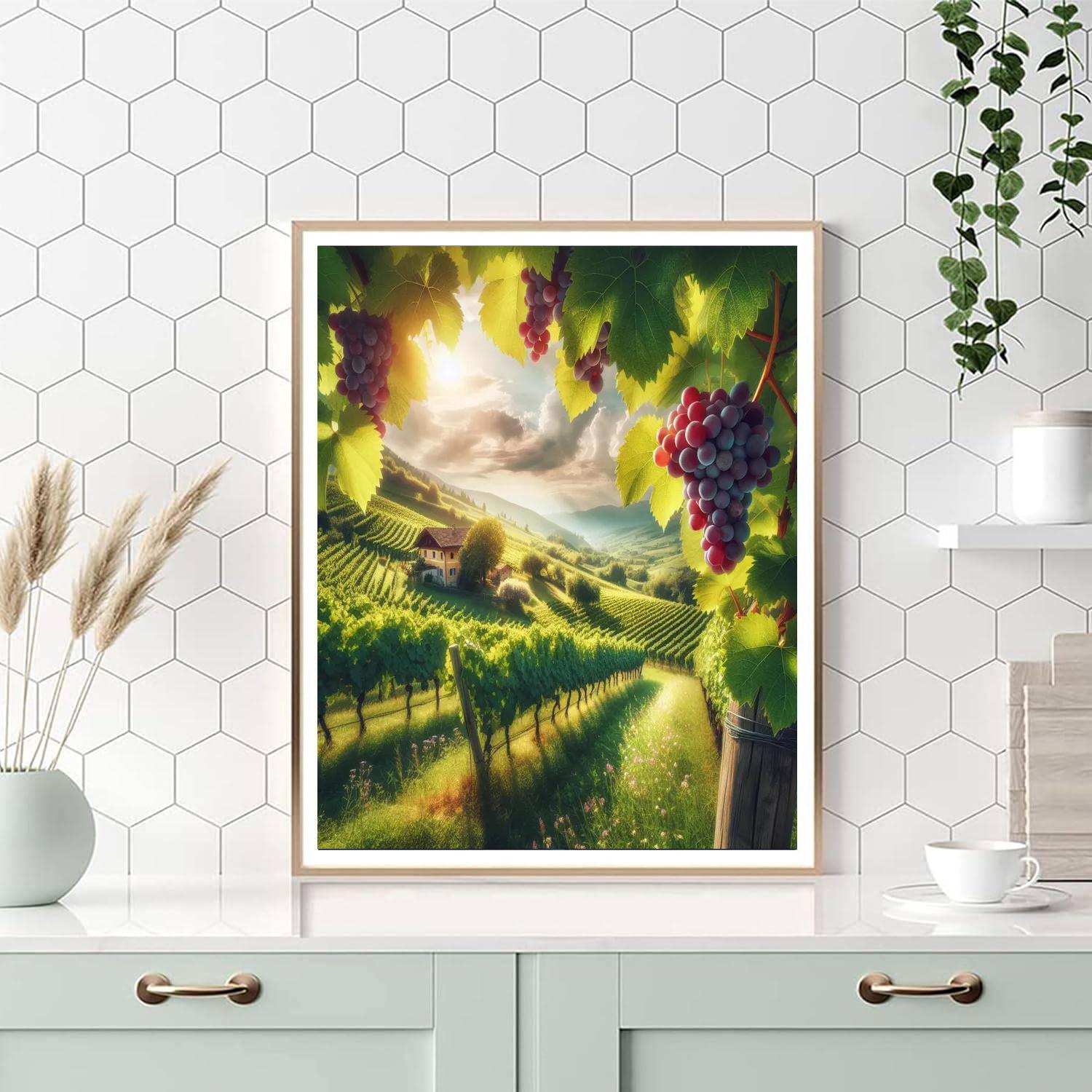 Serene Vineyard Retreat Paint By Numbers