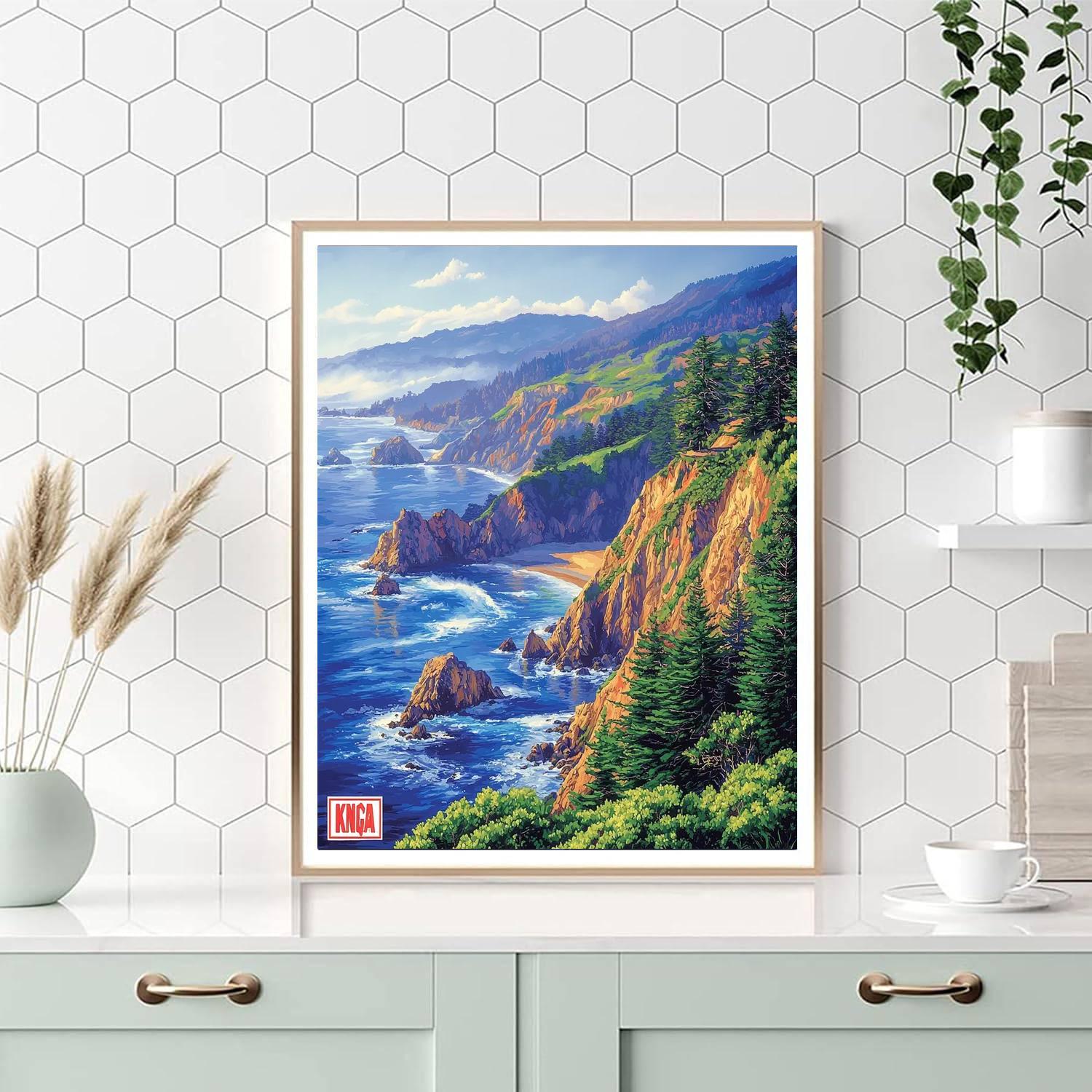 Big Sur - California, Usa Numbered Painting Kits