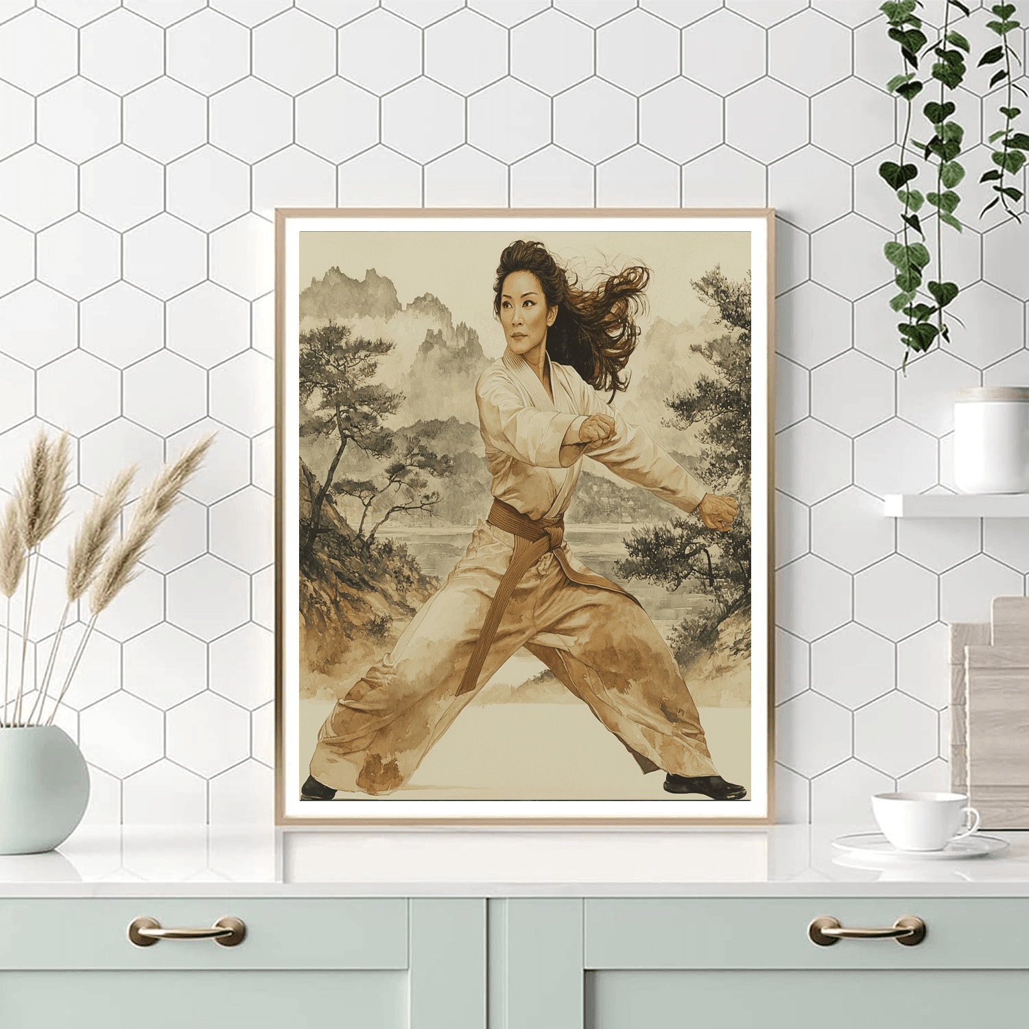 Michelle Yeoh: The Daring Queen Of Martial Arts Paint By Numbers