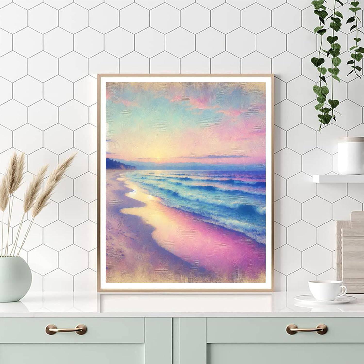 Peaceful Beachside Escape Number Painting